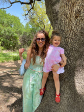 Load image into Gallery viewer, Citrus Pop High Waisted Wide Leg Trousers