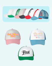 Load image into Gallery viewer, Cat Themed Trucker Hats
