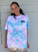 Load image into Gallery viewer, ACL ’25 Tie-Dye Tee – Fuchsia &amp; Turquoise

