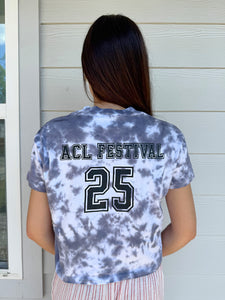 ACL ’25 Tie-Dye Tee – Black Scrunch
