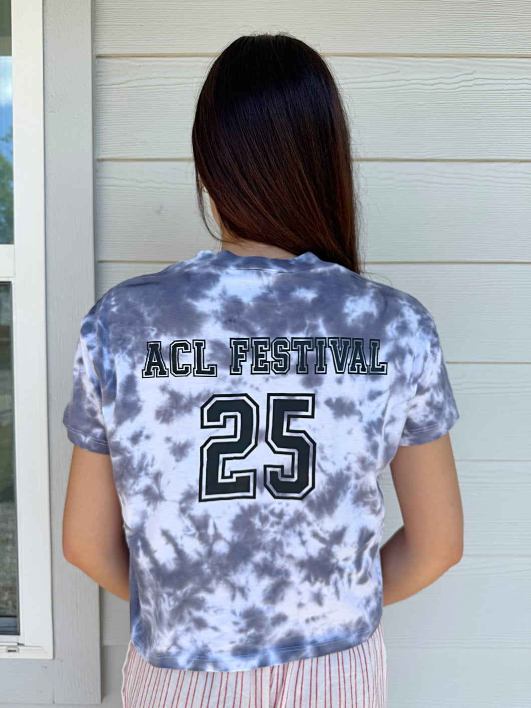 ACL ’25 Tie-Dye Tee – Black Scrunch