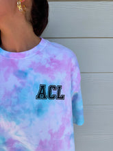 Load image into Gallery viewer, ACL ’25 Tie-Dye Tee – Fuchsia &amp; Turquoise
