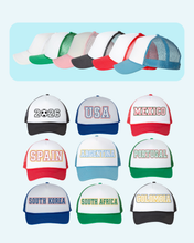 Load image into Gallery viewer, Soccer Nation Trucker Hats
