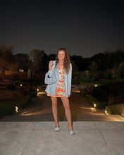 Load image into Gallery viewer, Orange Crush Short Sleeve Mini Bodycon Dress
