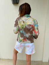 Load image into Gallery viewer, Hand Dyed Distressed Jean Jacket
